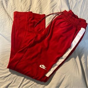 Red Nike Sweats/ Soccer pants
